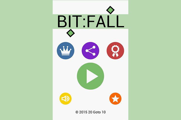 Bit:Fall Title-screen Screenshot
