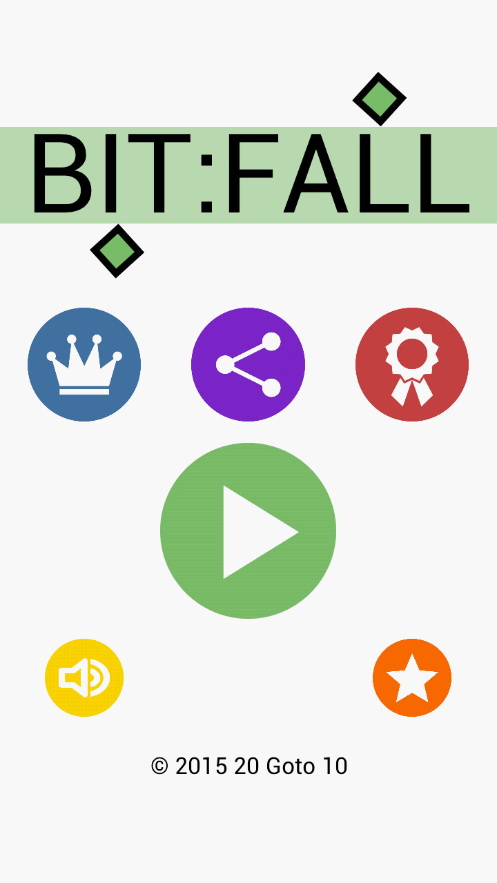Bit:Fall title-screen screenshot