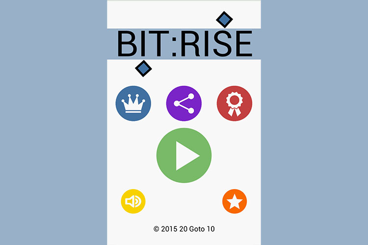 Bit:Rise Title-screen Screenshot