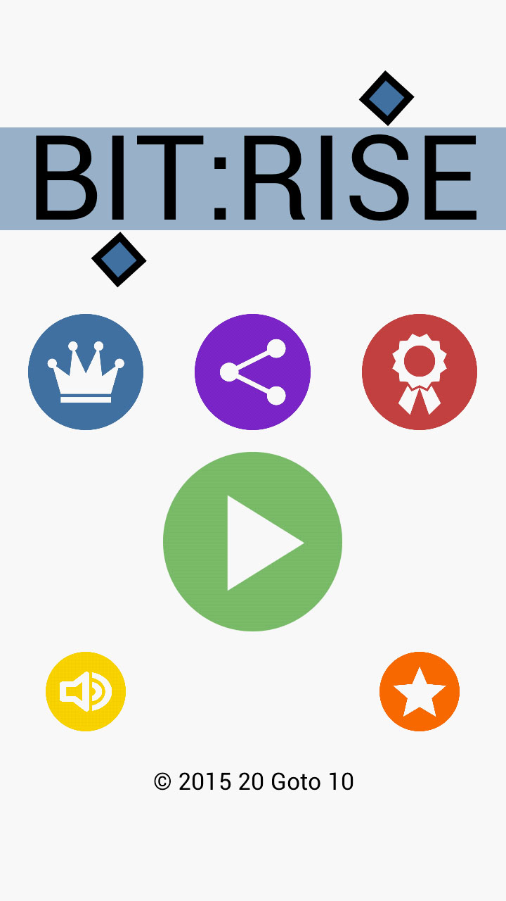 Bit:Rise title-screen screenshot