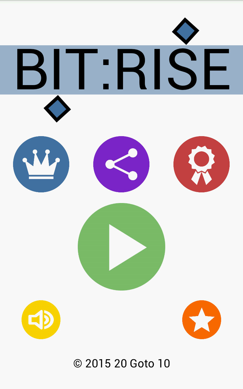Bit:Rise title-screen screenshot